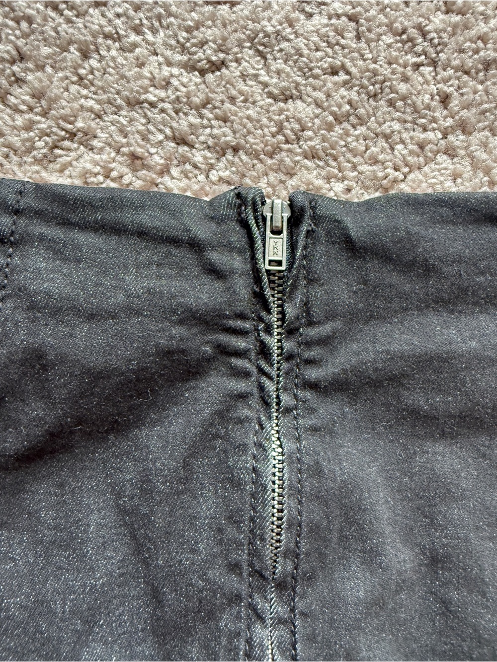 Free People "Modern Femme" Black Mini Skirt with Panel Stitching back zipper 0 - Picture 6 of 6